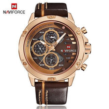 Load image into Gallery viewer, Men's  Sports Waterproof Watch With Chronometers And Leather Belt Multifunction Wristwatch Unique Design Perfect Gift
