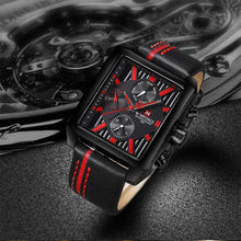 Load image into Gallery viewer, Men's Waterproof Watch With Leather Belt And Chronometers  Retro Style Unique Shape Excellent Gift
