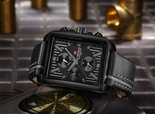 Load image into Gallery viewer, Men's Waterproof Watch With Leather Belt And Chronometers  Retro Style Unique Shape Excellent Gift
