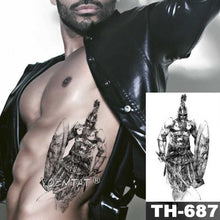 Load image into Gallery viewer, Realistic Temporary Lion Wolf Sticker Tattoo Waterproof  Elegant Body Arm Warrior Tattoo For Mens
