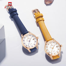 Load image into Gallery viewer, Women's Elegant  Watch With Leather  Belt And Metal Case Waterproof Wristwatch Excellent Design Perfect Gift
