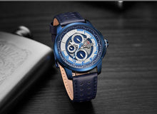 Load image into Gallery viewer, Sport Watches For Man Waterproof Watch Analog Quartz Leather Band Date Calendar  Unique Wristwatch  Perfect Gift
