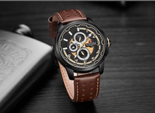 Load image into Gallery viewer, Sport Watches For Man Waterproof Watch Analog Quartz Leather Band Date Calendar  Unique Wristwatch  Perfect Gift
