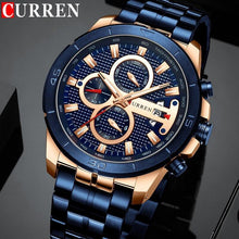 Load image into Gallery viewer, Men's Waterproof  Watch With Chronometers Day View And Fluorescent Hands Unique  Luxury Design  Perfect Gift
