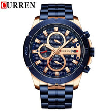 Load image into Gallery viewer, Men's Waterproof  Watch With Chronometers Day View And Fluorescent Hands Unique  Luxury Design  Perfect Gift
