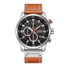 Load image into Gallery viewer, Men's Waterproof Elegant Sport Watch With Chronometers Day View, Leather  Belts And Hardlex Scratch Resistant Glass Perfect Gift For Him

