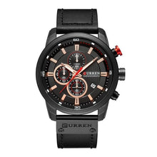 Load image into Gallery viewer, Men's Waterproof Elegant Sport Watch With Chronometers Day View, Leather  Belts And Hardlex Scratch Resistant Glass Perfect Gift For Him
