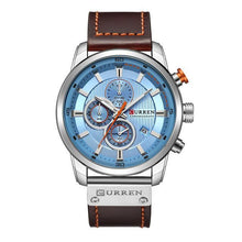 Load image into Gallery viewer, Men's Waterproof Elegant Sport Watch With Chronometers Day View, Leather  Belts And Hardlex Scratch Resistant Glass Perfect Gift For Him
