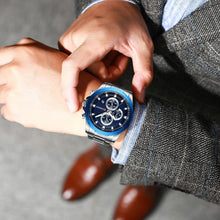 Load image into Gallery viewer, Men's  Water Resistant Watch With Chronometers Day View Unique Design Perfect Gift
