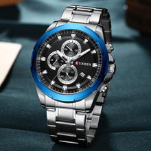 Load image into Gallery viewer, Men's  Water Resistant Watch With Chronometers Day View Unique Design Perfect Gift

