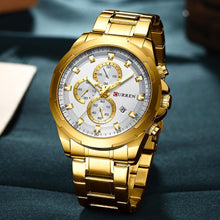 Load image into Gallery viewer, Men's  Water Resistant Watch With Chronometers Day View Unique Design Perfect Gift
