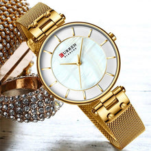 将图片加载到图库查看器，Women's Luxury Watches In Excellent Background And Zircon Designs Business Style Wristwatch Perfect Gift For Her
