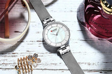 将图片加载到图库查看器，Women's Luxury Watches In Excellent Background And Zircon Designs Business Style Wristwatch Perfect Gift For Her
