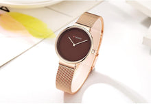 Load image into Gallery viewer, Women's Casual  Stainless Steel Watch With Knitted Bracelet Excellent Background Unique Design Perfect For Her
