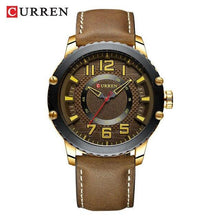 Load image into Gallery viewer, Men's Waterproof  Sport Watch With Leather  Belts  And Large Numbers Details Unique Design Perfect Gift
