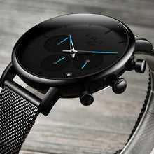 Load image into Gallery viewer, Men's Elegant Waterproof  Watch With Chronometers And Color Hands Unique Design Excellent Look
