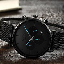 Load image into Gallery viewer, Men's Elegant Waterproof  Watch With Chronometers And Color Hands Unique Design Excellent Look
