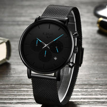Load image into Gallery viewer, Men's Elegant Waterproof  Watch With Chronometers And Color Hands Unique Design Excellent Look
