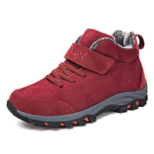 将图片加载到图库查看器，Waterproof Winter Mens Boots With Fur Warm Snow Mens Womens Boots Winter Work Casual Shoes High Top Winter Snow Boots Warm Fur Lined Winter Water-Resistan Ankle Booties
