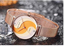 Load image into Gallery viewer, Ultra Thin Rose Gold Women Watches Fashion Analog Quartz Waterproof Wristwatches Elegant Round Design For Women
