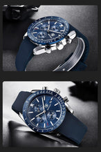 Load image into Gallery viewer, Luxury Men Stainless Steel Quartz Watch Accurate Timing Waterproof Analog Chronograph Men's Quartz Watches
