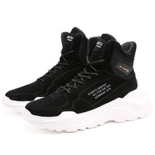 将图片加载到图库查看器，Men Winter Autumn Warm Modern High Tops Shoes Rubber Sole Running Sport Shoes High Quality Mesh Walking Jogging Non Slip Athletic Mens Sneakers
