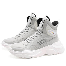 将图片加载到图库查看器，Men Winter Autumn Warm Modern High Tops Shoes Rubber Sole Running Sport Shoes High Quality Mesh Walking Jogging Non Slip Athletic Mens Sneakers
