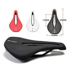将图片加载到图库查看器，Sport Bicycle Seat Saddle  Road Bike Saddles Mountain Bike Racing Saddle PU Breathable Soft Seat Cushion Suspension Gel Bike Saddle Breathable Comfortable Bicycle Seat Ergonomics Design Fit Mountain Bike Road Bike
