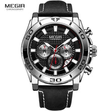 Load image into Gallery viewer, Men's Sports Multifunctional Quartz Watches Elegant Leather Strap Waterproof Modern Wristwatch For Men
