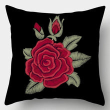Load image into Gallery viewer, Valentines Day Red Heart And Flowers Pillow Cover Decorative Cushion Case Home Decor Sofa Couch Bedroom Car Flower Pillow Covers Love Pillow Covers Decorative Linen Square Throw Pillow Covers Couple Cushion Cases Home Decor for Sofa Bedroom Car  45x45cm
