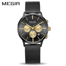 Load image into Gallery viewer, Multifunctional Black Luxury Women Watch Fashion Quartz Business Style Stainless Steel Strap Wrist Watch
