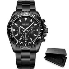 将图片加载到图库查看器，Multifunctional Men's Quartz Watches Modern Stainless Steel Design Waterproof And Scratch Resistant Wrist Watches
