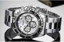 将图片加载到图库查看器，Multifunctional Men's Quartz Watches Modern Stainless Steel Design Waterproof And Scratch Resistant Wrist Watches
