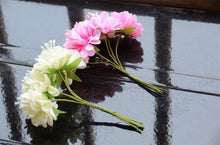 Load image into Gallery viewer, 6pcs Silk Stamen Artificial Flower Bouquet Wedding Party Decoration Handmade Wreath Gift Scrapbooking Craft Fake Flowers
