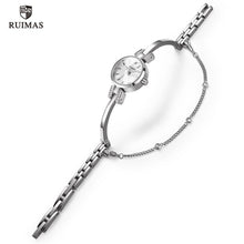 Load image into Gallery viewer, Luxury Small Silver Women Watch Modern Bracelet Wristwatch Quartz Waterproof Mini Round Design
