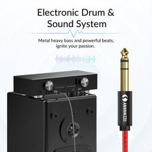 Load image into Gallery viewer, Balanced Signal 6.35mm 1/4 Inch Stereo Cable Jack For Guitar Amplifier Keyboard Professional Instrument Speaker
