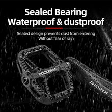 Load image into Gallery viewer, Ultralight Seal Bearings Bicycle Bike Pedals Cycling Nylon Road Pedals Flat Platform Bicycle Parts Accessories Pedals Mountain Bike Pedals Lightweight Nylon Fiber Bicycle Platform Pedals For Mountain Bike
