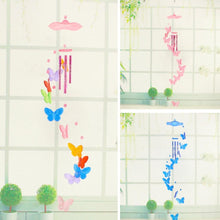 将图片加载到图库查看器，Lucky Butterfly Hanging Wind Chime Bell Garden Decoration Ornament Gift Home Decoration Fashion  High-end Gift Butterfly Gift Grandmother Gift Mother Gift Birthday Gift Festival Gift Witness Friendship Outdoor Wind Chime Garden Decor
