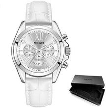 Load image into Gallery viewer, New Luxury White Women Watch Modern Sport Design Quartz Waterproof Wristwatch Business Style For Women
