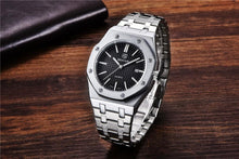 Load image into Gallery viewer, Men's Fashion Watch Luxury Men Stainless Steel Band Quartz Watch Analog Waterproof Sports Military Watches
