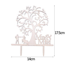 将图片加载到图库查看器，1Pcs Hollow Letter Love Just Married Mr &amp; Mrs Cake Topper Mr and Mrs Cake Toppers Wooden Wedding Cake Topper Party Cake Decoration Mr And Mrs Cake Topper Bride and Groom Wooden Wedding Cake Topper For Wedding Party Supplies
