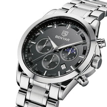 Load image into Gallery viewer, Mens Stylish Chronograph Watch Sport Quartz Clock Luxury Movement Analog Fashion Business Waterproof Watches
