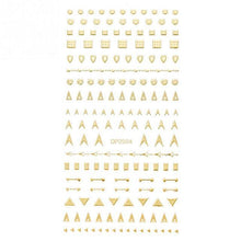 将图片加载到图库查看器，Gold 3D Nail Sticker Curve Stripe Lines Nails Stickers Gradient Adhesive Striping Tape Nail Foil Nail Art Stickers Decals Silver Strip Line Nail Decal Self-Adhesive 3D Wave Decal Decoration Metallic Curve Design Decoration for Women Girls
