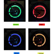 Load image into Gallery viewer, Bike Light Road Bike LED Tire Valve Caps Wheel Spokes Flash Tyre Wheel Valve Stem Cap Light For Car Bike Bicycle Motorcycle Automatic Wheel Spoke Light Tire Lights Lamp Bulb Car Accessories For Riding At Night
