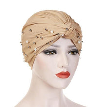 Load image into Gallery viewer, Soft Cotton Lightweight Elegant Turban Hijab Bonnet Arab Wrap Head Turbans Cap Headwrap Headwear Indian African Turbans Twist Headband For Women
