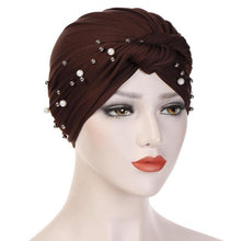 Load image into Gallery viewer, Soft Cotton Lightweight Elegant Turban Hijab Bonnet Arab Wrap Head Turbans Cap Headwrap Headwear Indian African Turbans Twist Headband For Women

