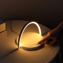Load image into Gallery viewer, Wireless Charger LED Night Light Table Lamp Adjustable Angle Charging for iPhone Samsung Huawei Xiaomi Touch Switch Phone Holder Decorative Table Lamp Cute Study Lamps for Bedroom Décor

