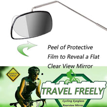 Load image into Gallery viewer, Bike Aluminum Bicycle Cycling Horse Riding Glass Mirror 360 Adjustment Rear View Mount Mirror Helmet Eyeglass Rear View Bicycle Eyeglass Mirror Biking Cycling Helmet Mount Rear View Mirror Adjustable Angle Aluminum Alloy Riding Mirror Accessories
