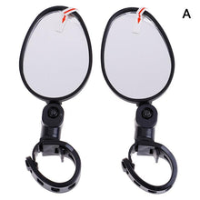 将图片加载到图库查看器，2Pcs Bicycle Mirror Universal Handlebar Rearview Mirror 360 Degree Rotate For Bike Bicycle Cycling Accessories Wide Angle Convex Mirror Adjustable Rotatable Handlebar For Mountain Bike Off Road Bike and Fixed Gear Bike Handlebars

