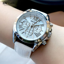 Load image into Gallery viewer, New Luxury White Women Watch Modern Sport Design Quartz Waterproof Wristwatch Business Style For Women
